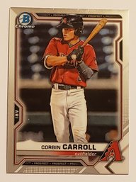 2021 Bowman Chrome Corbin Carroll Prospect Baseball Card Diamondbacks