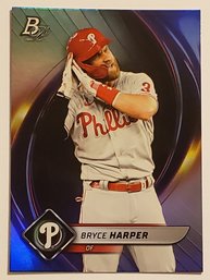 2022 Bowman Platinum Bryce Harper Baseball Card Phillies