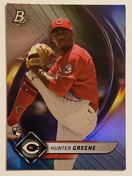 2022 Bowman Platinum Hunter Greene Rookie Baseball Card Reds