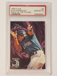 1994 Flair PSA 10 Alex Rodriguez Rookie Wave Of The Future Insert Baseball Card Mariners