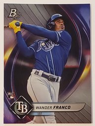2022 Bowman Platinum Wander Franco Rookie Baseball Card Rays