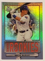2022 Bowman Platinum Seiya Suzuki Renowned Rookies Insert Baseball Card Cubs