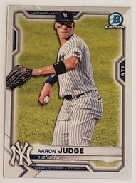 2021 Bowman Chrome Aaron Judge Baseball Card Yankees
