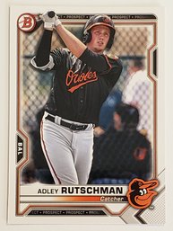 2021 Bowman Adley Rutschman Prospect Baseball Card Orioles