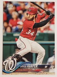 2018 Topps Bryce Harper Baseball Card Nationals