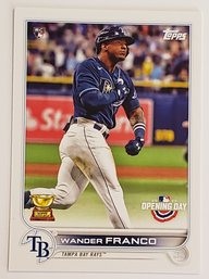 2022 Topps Opening Day Wander Franco Rookie Baseball Card Rays RC