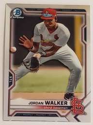 2021 Bowman Chrome Jordan Walker Prospect Baseball Card Cardinals