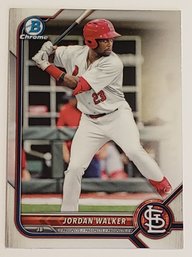 2022 Bowman Chrome Jordan Walker Prospect Baseball Card Cardinals