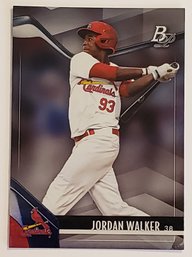 2021 Bowman Platinum Jordan Walker Prospect Baseball Card Cardinals