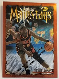 1997 Topps Finest Mainstays Tim Hardaway Basketball Card W/Coating Heat