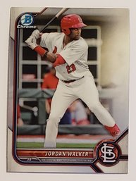 2022 Bowman Chrome Jordan Walker Prospect Baseball Card Cardinals