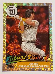 2022 Topps Archives Jake Cronenworth Future Star Hot Foil Variation Red #'d /50 Padres