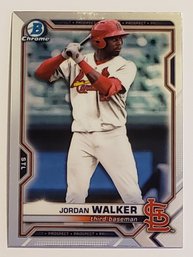2021 Bowman Chrome Jordan Walker Prospect Baseball Card Cardinals