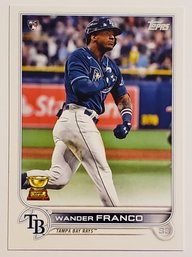 2022 Topps Series 1 Wander Franco Rookie Baseball Card Rays