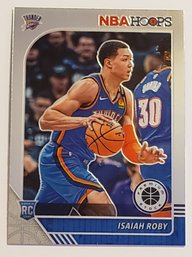 2019-2020 NBA Hoops Isiah Roby Rookie Premium Stock Basketball Card Thunder