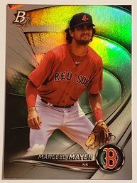 2022 Bowman Platinum Marcelo Mayer Prospect Baseball Card Red Sox