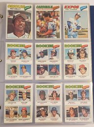 1977 Topps Baseball Complete Set Andre Dawson & Dale Murphy Rookies In Binder