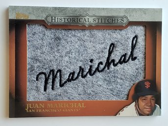 2012 Topps Juan Marichal Commemorative Stiches Patch Baseball Card Giants