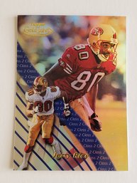 2000 Topps Gold Label Jerry Rice Football Card 49ers