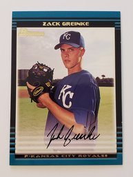 2002 Bowman Zack Greinke Prospect Baseball Card Royals