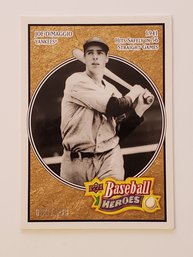 2008 Upper Deck Joe DiMaggio #'d /299 Baseball Heroes Parallel Baseball Card Yankees