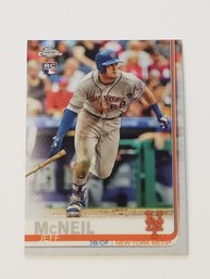 2019 Topps Chrome Jeff McNeil Rookie Baseball Card Mets