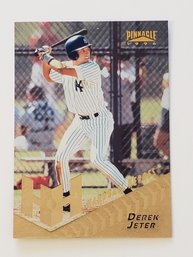 1996 Pinnacle Derek Jeter Hardball Heroes Baseball Card Yankees