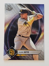 2022 Bowman Platinum Juan Soto Ice Foil Parallel Baseball Card Padres