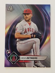2022 Bowman Platinum Reid Detmers Rookie Baseball Card Angels