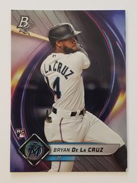 2022 Bowman Platinum Bryan De La Cruz Rookie Baseball Card Marlins