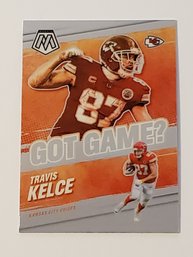 2021 Panini Mosaic Travis Kelce 'Got Game' Insert Football Card Chiefs
