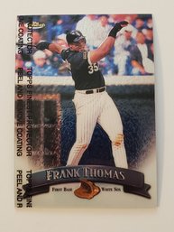 1998 Topps Finest Frank Thomas Baseball Card White Sox (Protective Coating Intact)