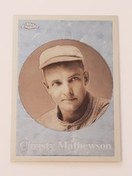 2001 Topps Chrome Christy Mathewson Baseball Card Giants