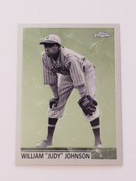 2001 Topps Chrome William 'Judy' Johnson Baseball Card Pittsburgh Crawfords
