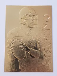 1995 Pro Mint Dan Marino 22 K Gold Football Card Dolphins