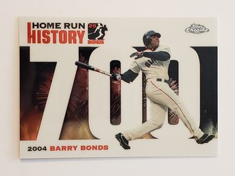 2005 Topps Chrome Barry Bonds Home Run History # 700 Baseball Card Giants
