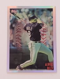 1998 Topps Mystery Finest Refractor Albert Belle Insert Baseball Card White Sox