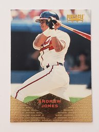 1997 Pinnacle Andrew Jones Rookie Baseball Card Braves