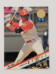 1993 Gold Leaf Stars Barry Larkin / Cal Ripken Jr. Baseball Card Reds / Orioles