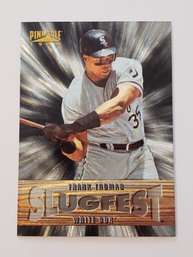 1996 Pinnacle Frank Thomas Slugfest Insert Baseball Card White Sox