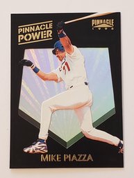 1996 Pinnacle Mike Piazza Pinnacle Power Insert Baseball Card Dodgers