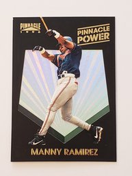 1996 Pinnacle Manny Rameriez Pinnacle Power Insert Baseball Card Indians