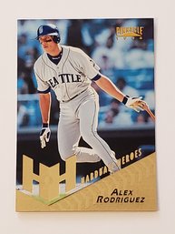 1996 Pinnacle Alex Rodriguez Hardball Heroes Baseball Card Mariners