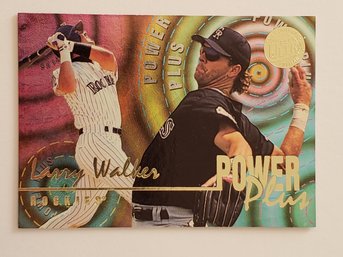 1995 Fleer Ultra Larry Walker Gold Medallion Parallel Power Plus Insert Baseball Card Rockies