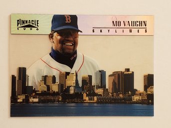 1996 Pinnacle Mo Vaughn Skylines Insert Baseball Card Red Sox