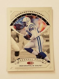 1997 Donruss Preferred Marshall Faulk Silver Parallel Football Card Colts