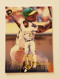 1994 Flair Rickey Henderson Baseball Card A's