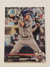 2017 Bowman Chrome Mark Vientos 1st Bowman Prospect Baseball Card Mets