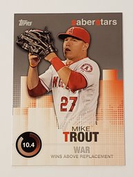 2014 Topps Mike Trout Saber Stars Insert Baseball Card Angels