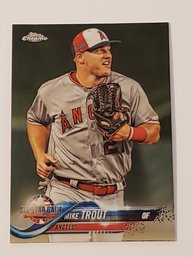 2018 Topps Chrome Mike Trout All Star Baseball Card Angels